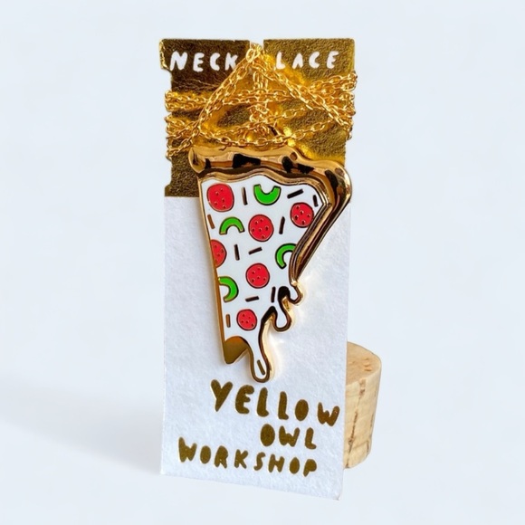 Yellow Owl Workshop Jewelry - Pizza Pendant Necklace